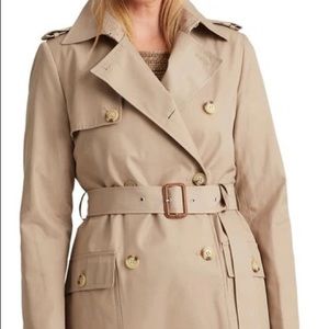 Ralph Lauren Trench Coat In Sand size M